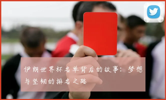 伊朗世界杯名单背后的故事：梦想与坚韧的排名之路