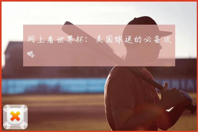 网上看世界杯：美国球迷的必备攻略